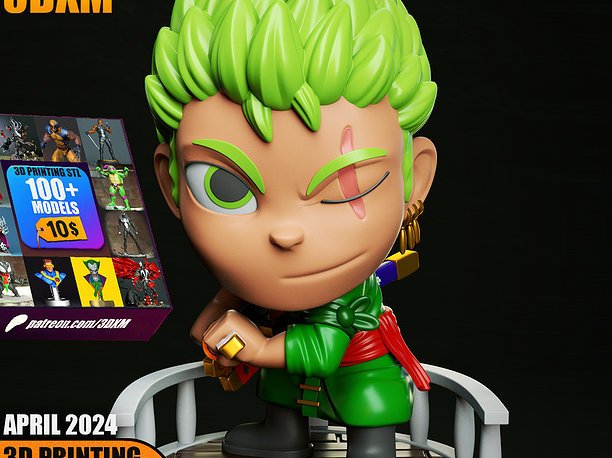 Zoro Chibi 3DXM