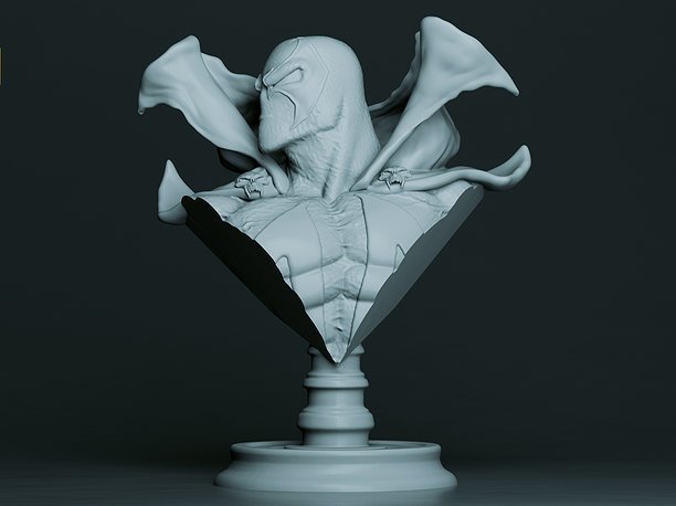 Spawn Bust for 3D Printing STL