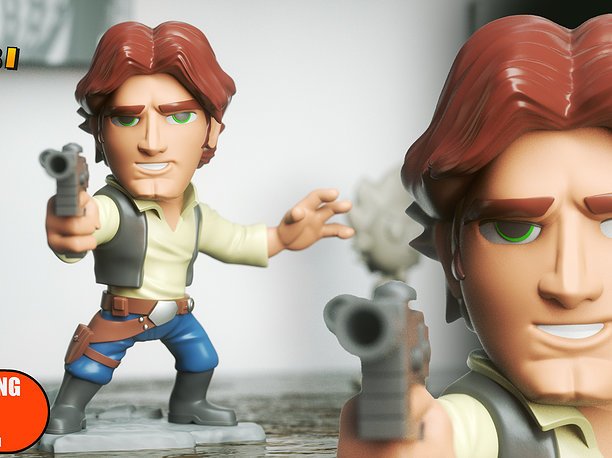 Han Solo Chibi  3DXM