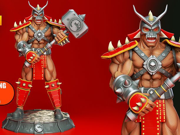 Shao Khan STL for 3D Printing 3DXM ChibiSTL