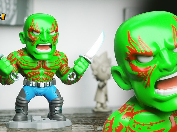 Drax Chibi  3DXM