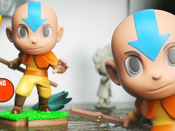 Aang Chibi Avatar  3DXM