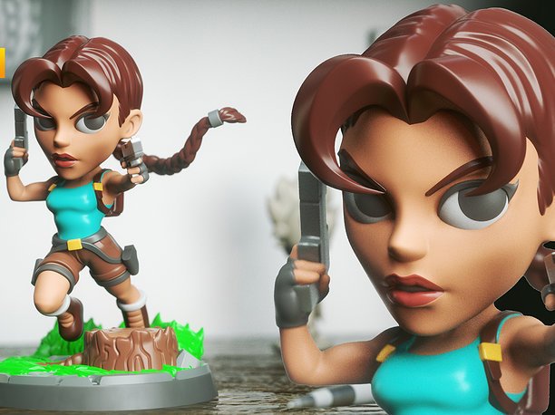 Lara Croft Chibi 3DXM