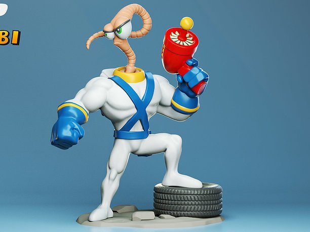 Earthworm Jim Chibi