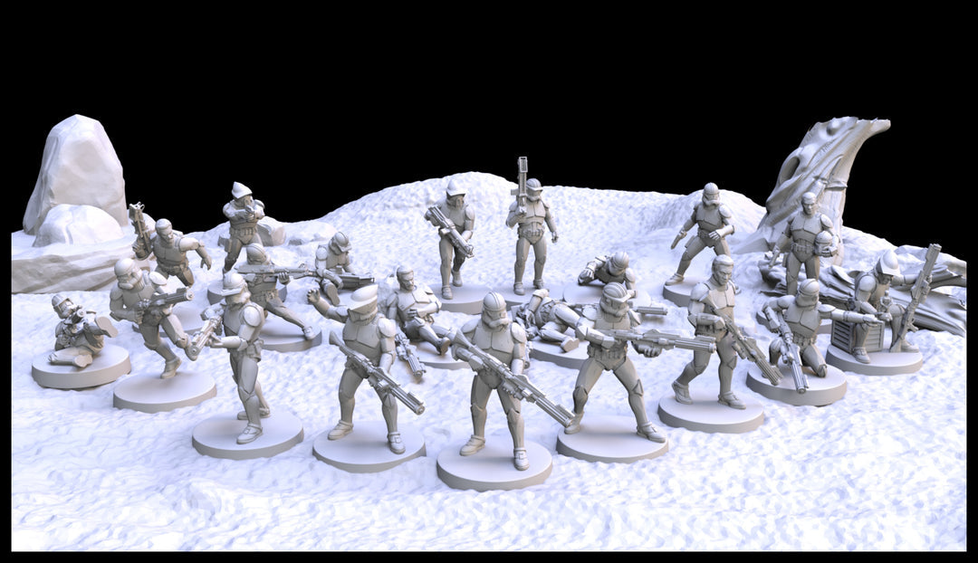 1:48 Scale Clone Trooper Army