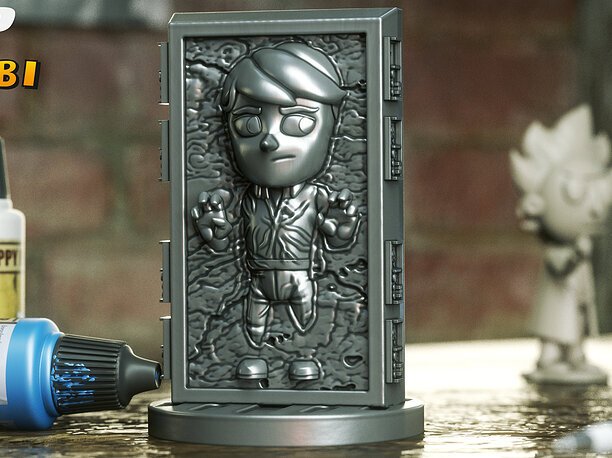 Han Solo in Carbonite Chibi