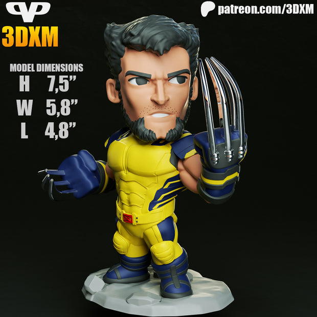 Wolverine Hugh Jackman Chibi