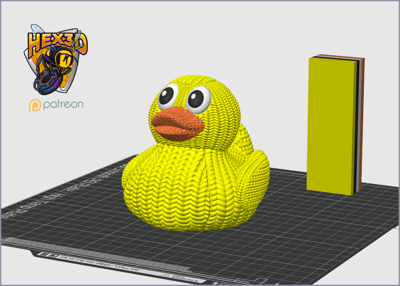 Duckin Knitted Ducky