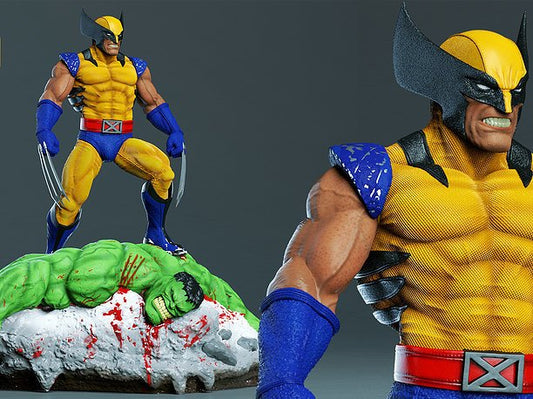 Yellow Wolverine vs Hulk