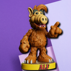 ALF Collectible 3D Printed Figurine - Nostalgic 80s TV Show Desktop Decor
