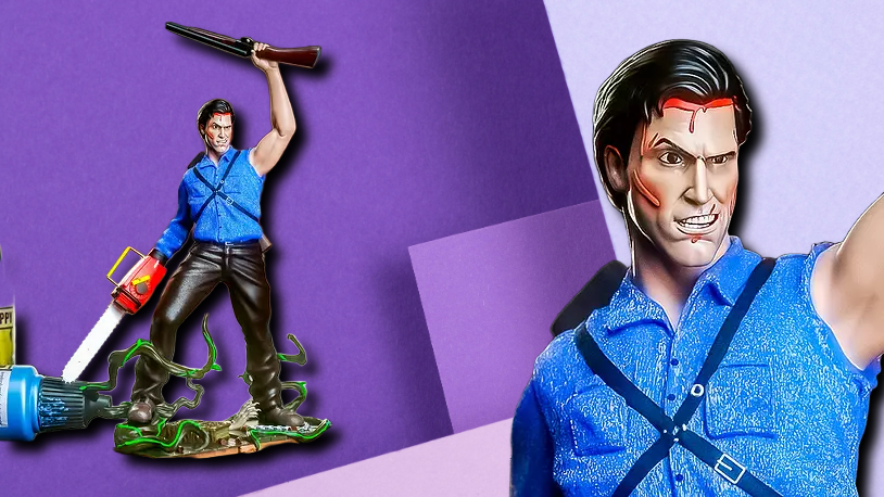 Evil Dead Ash Williams 3D Printed Statue – Horror Collectible Desk Figure