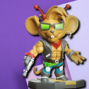 Biker Mouse from Mars Collectible Figure | 90s Nostalgic Gaming Miniature