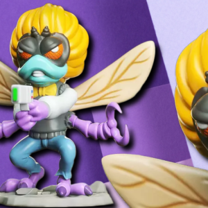 Bait-Man Retro Cartoon Fly Villain 3D Printed Collector Miniature
