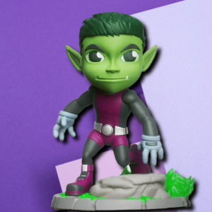 Beast Boy Teen Titans 3D Printed Collectible Statue - Superhero Desk Figurine