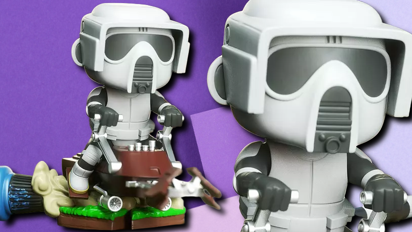 Star Wars Scout Trooper on Speeder Bike Collectible Figurine