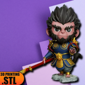 Sun Wukong Monkey King Chibi 3D Print STL Model
