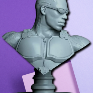 Blade Daywalker Premium 3D Printed Bust - Marvel Fan Collectible & Desk Sculpture