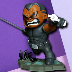 Chibi Vampire Hunter Action Figure - Stylized 3D Printed Desk Statue