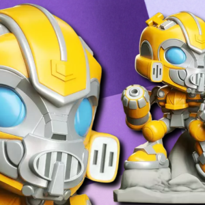 Chibi Bumblebee 3D Printed Statue – Stylized Transformers Collectible Figurine