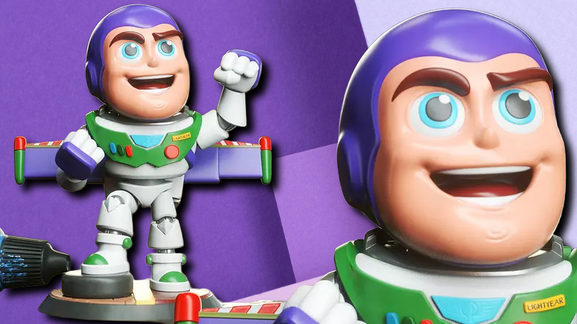 Buzz Lightyear Toy Story 3D Printed Statue & Desktop Figurine