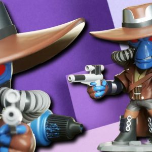 Chibi Bounty Hunter 3D Printed Miniature – Stylish Sci-Fi Desk Statue