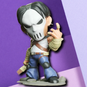 Casey Jones Chibi-Style Action Figure | Custom 3D Printed Desk Statue