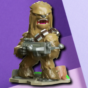 Chewbacca Star Wars 3D Printed Miniature - Wookiee Warrior Collectible Desk Statue