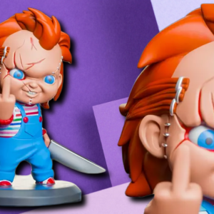 Chucky Middle Finger 3D Printed Horror Movie Collectible Figurine