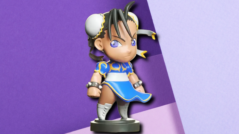 Chibi Chun-Li Street Fighter Collectible Figurine - High-Quality 3D Printed Statue