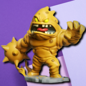 Sludge Monster Resin Miniature – Premium 3D Printed Desk Decor & Tabletop Figurine
