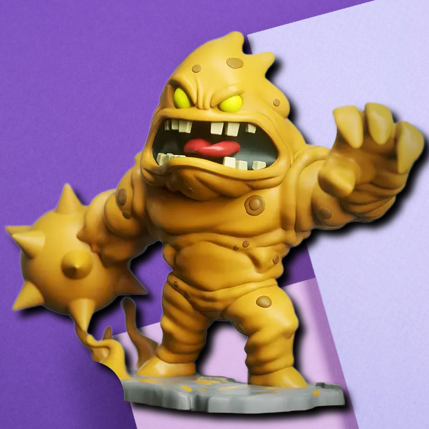 Sludge Monster Resin Miniature – Premium 3D Printed Desk Decor & Tabletop Figurine