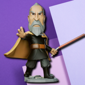 Count Dooku Stylized Desk Statue - Premium 3D Printed Fan Collectible