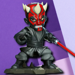 Darth Maul Chibi Collectible Figure - Star Wars 3D Printed Desk Toy & Gaming Miniature