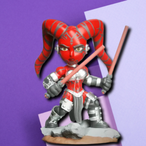 Chibi Sith Warrior 3D Printed Miniature – Premium Collectible Sci-Fi Fan Art