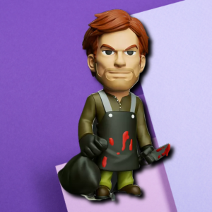 Dexter Morgan Chibi Vinyl-Style Collectible Figure | Fan Art Desk Statue