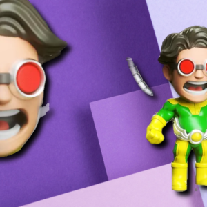 Doctor Octopus Chibi Style Action Figure | Marvel Villain Desk Decor