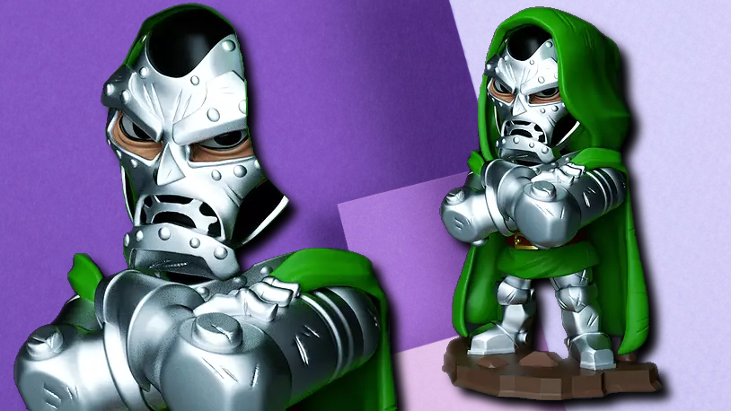 Dr. Doom Chibi Collectible Figure - Premium Marvel Desk Display Model