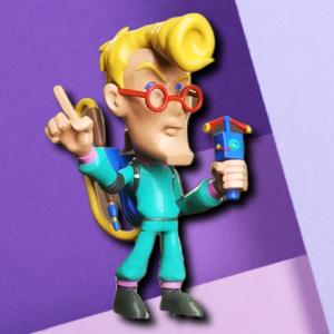 Egon Spengler Ghostbusters Stylized 3D Printed Desk Figure