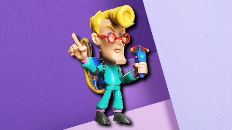 Egon Spengler Ghostbusters Stylized 3D Printed Desk Figure