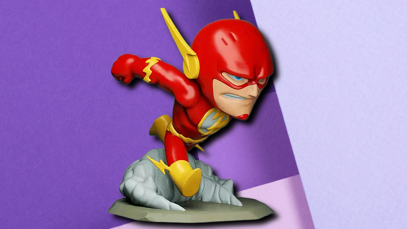 The Flash Chibi Statue: High-Quality DC Superhero Desktop Collectible