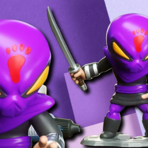 Foot Clan Ninja Chibi Figurine - 3D Printed Collectible Desk Statue