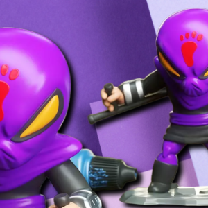 Foot Soldier Chibi Ninja Miniature – TMNT Fan Art 3D Printed Desk Statue