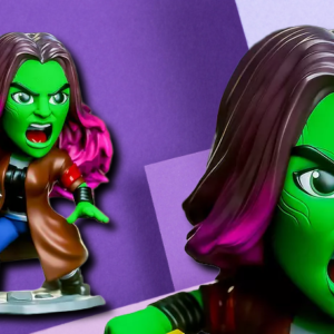 Gamora Chibi Action Figure - Guardians of the Galaxy 3D Printed Collectible