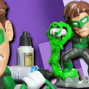 Green Lantern Chibi 3D Print Model - Superhero Desk Decor & Miniature