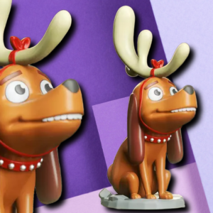 Max The Dog Reindeer 3D Printed Figurine - How The Grinch Stole Christmas Collectible