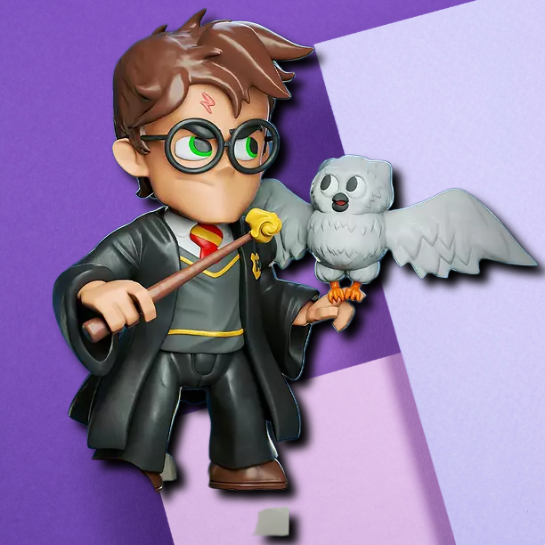 Chibi Harry Potter & Hedwig 3D Printed Statue – Wizarding World Collectible Desk Decor