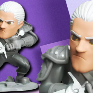Chibi Geralt of Rivia 3D Printed Miniature – The Witcher Fan Desk Collectible