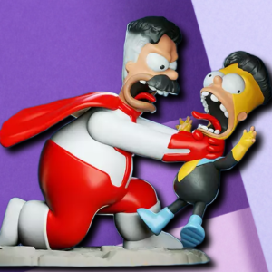 Think Mark! Omni-Man vs. Invincible Mashup Statue - Premium 3D Printed Desk Collectible