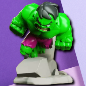The Incredible Hulk Smash Desktop Statue | Marvel 3D Printed Gaming Figure