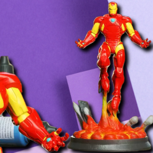 Iron Man Flying Marvel Miniature - Premium 3D Printed Statue for Desk Decor